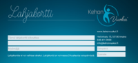 Kehon Vuoksi hierontalahjakortit